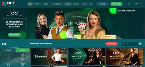 Službena web stranica kasina 22bet