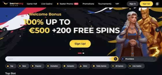 Službena web stranica kasina Boomerang