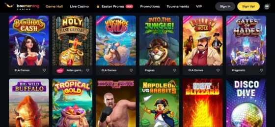 Boomerang casino automati za igre na sreću