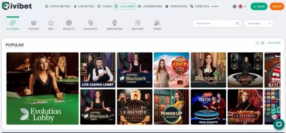 IviBET kasino uživo