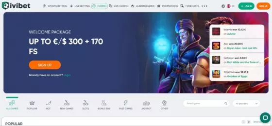 Službena web stranica kasina IviBET