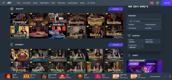 Jet kasino uživo
