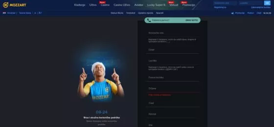 Registracija Mozzart