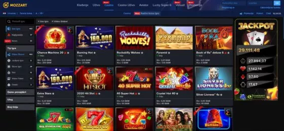 Mozzart casino automati za igre na sreću