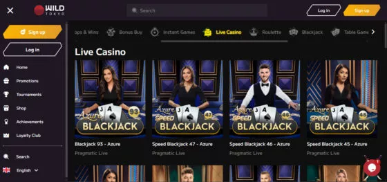 Wild tokyo casino live