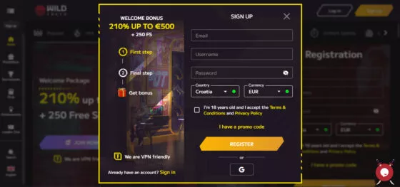 Wild tokyo casino reg